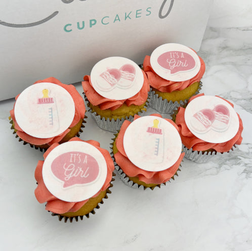 Vegan Baby Girl - Baby Shower Cupcakes
