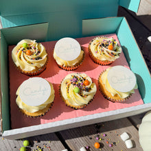 Load image into Gallery viewer, Halloween Half Branded Logo Cupcakes