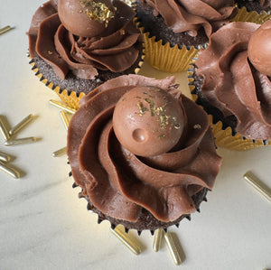 Gold Leaf Lindt Truffle Cupcakes