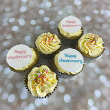 Load image into Gallery viewer, Vegan Anniversary Cupcakes (Personalised)