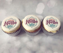 Load image into Gallery viewer, Fully Branded Double Logo Cupcakes (Vegan)