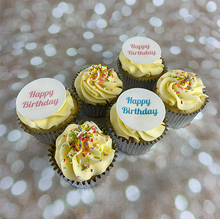 Load image into Gallery viewer, Vegan Happy Birthday Cupcakes (Personalised)