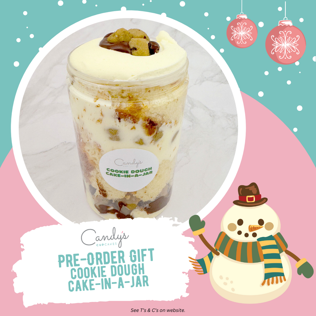 Cookie Dough CakeinaJar Candy's Cupcakes