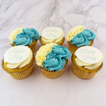 Load image into Gallery viewer, Baby Boy - Baby Shower Cupcakes (Personalised)