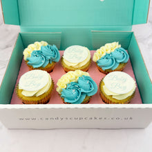 Load image into Gallery viewer, Baby Boy - Baby Shower Cupcakes (Personalised)