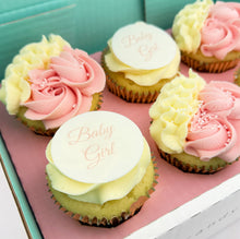 Load image into Gallery viewer, Baby Girl - Baby Shower Cupcakes (Personalised)