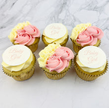 Load image into Gallery viewer, Baby Girl - Baby Shower Cupcakes (Personalised)