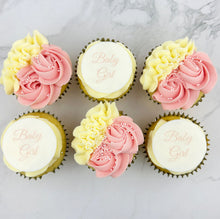 Load image into Gallery viewer, Baby Girl - Baby Shower Cupcakes (Personalised)