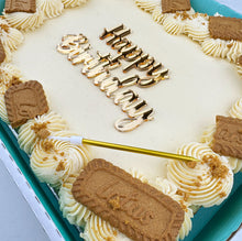 Load image into Gallery viewer, Mouthwatering Biscoff Birthday Cake