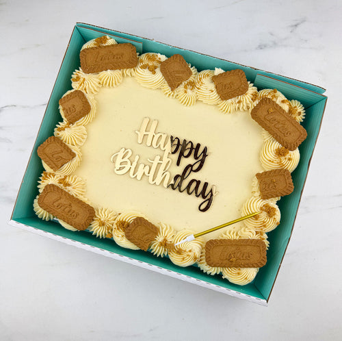 Mouthwatering Biscoff Birthday Cake