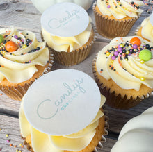 Load image into Gallery viewer, Halloween Half Branded Logo Cupcakes