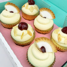 Load image into Gallery viewer, Cherry Bakewell Cupcakes