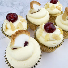 Load image into Gallery viewer, Cherry Bakewell Cupcakes