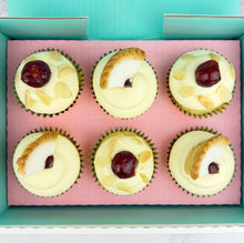 Load image into Gallery viewer, Cherry Bakewell Cupcakes