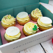 Load image into Gallery viewer, Christmas Half Branded Logo Cupcakes