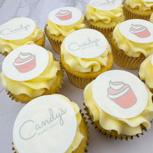 Load image into Gallery viewer, Fully Branded Double Logo Cupcakes (Free-From)
