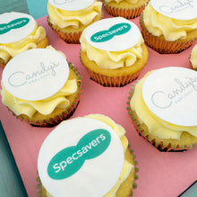 Load image into Gallery viewer, Fully Branded Double Logo Cupcakes (Free-From)