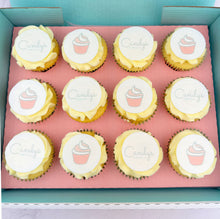 Load image into Gallery viewer, Fully Branded Double Logo Cupcakes (Free-From)