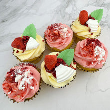 Load image into Gallery viewer, Eton Mess Cupcakes (Flavour of the Month)