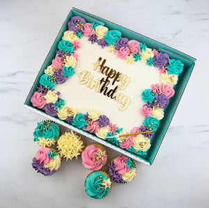 Fancy Buttercream Swirls Birthday Cake