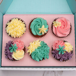 Fancy Buttercream Swirls Cupcakes