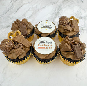 Fully Loaded Father's Day Cupcakes