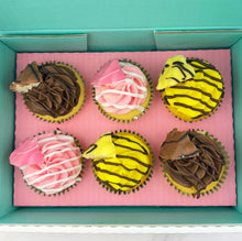 Load image into Gallery viewer, Fondant French Fancies Cupcakes (Flavour of the Month)