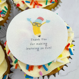 Free-From: Teacher Gift Cupcakes