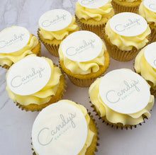 Load image into Gallery viewer, Fully Branded Logo Cupcakes (Vegan)