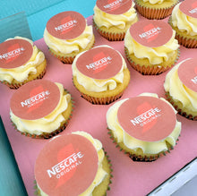 Load image into Gallery viewer, Fully Branded Logo Cupcakes (Vegan)