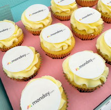 Load image into Gallery viewer, Fully Branded Logo Cupcakes (Vegan)