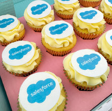 Load image into Gallery viewer, Fully Branded Logo Cupcakes (Vegan)