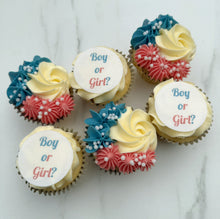 Load image into Gallery viewer, Gender Reveal Cupcakes