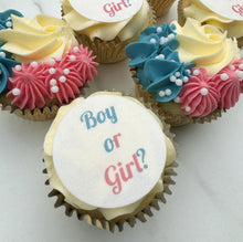 Load image into Gallery viewer, Gender Reveal Cupcakes