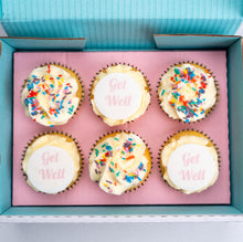 Load image into Gallery viewer, Gluten-Free Get Well Soon Cupcakes (Personalised)