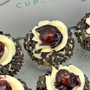 Gluten-Free Black Forest Gateau Cupcakes