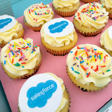 Load image into Gallery viewer, Half Branded Logo Cupcakes
