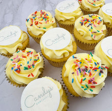 Load image into Gallery viewer, Half Branded Logo Cupcakes