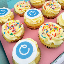 Load image into Gallery viewer, Half Branded Logo Cupcakes