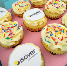 Load image into Gallery viewer, Half Branded Logo Cupcakes