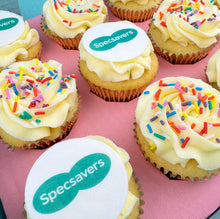 Load image into Gallery viewer, Half Branded Logo Cupcakes