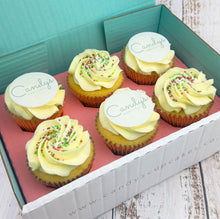 Load image into Gallery viewer, Christmas Half Branded Logo Cupcakes