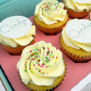 Christmas Half Branded Logo Cupcakes
