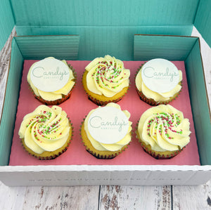 Christmas Half Branded Logo Cupcakes