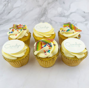 Pride Half Branded Logo Cupcakes