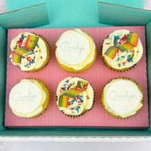 Load image into Gallery viewer, Pride Half Branded Logo Cupcakes