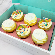 Load image into Gallery viewer, Pride Half Branded Logo Cupcakes