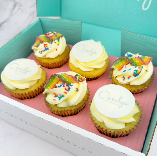 Pride Half Branded Logo Cupcakes