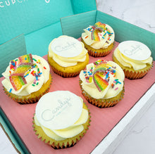 Load image into Gallery viewer, Pride Half Branded Logo Cupcakes