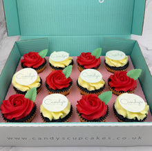 Load image into Gallery viewer, Valentine's Half Branded Logo Cupcakes